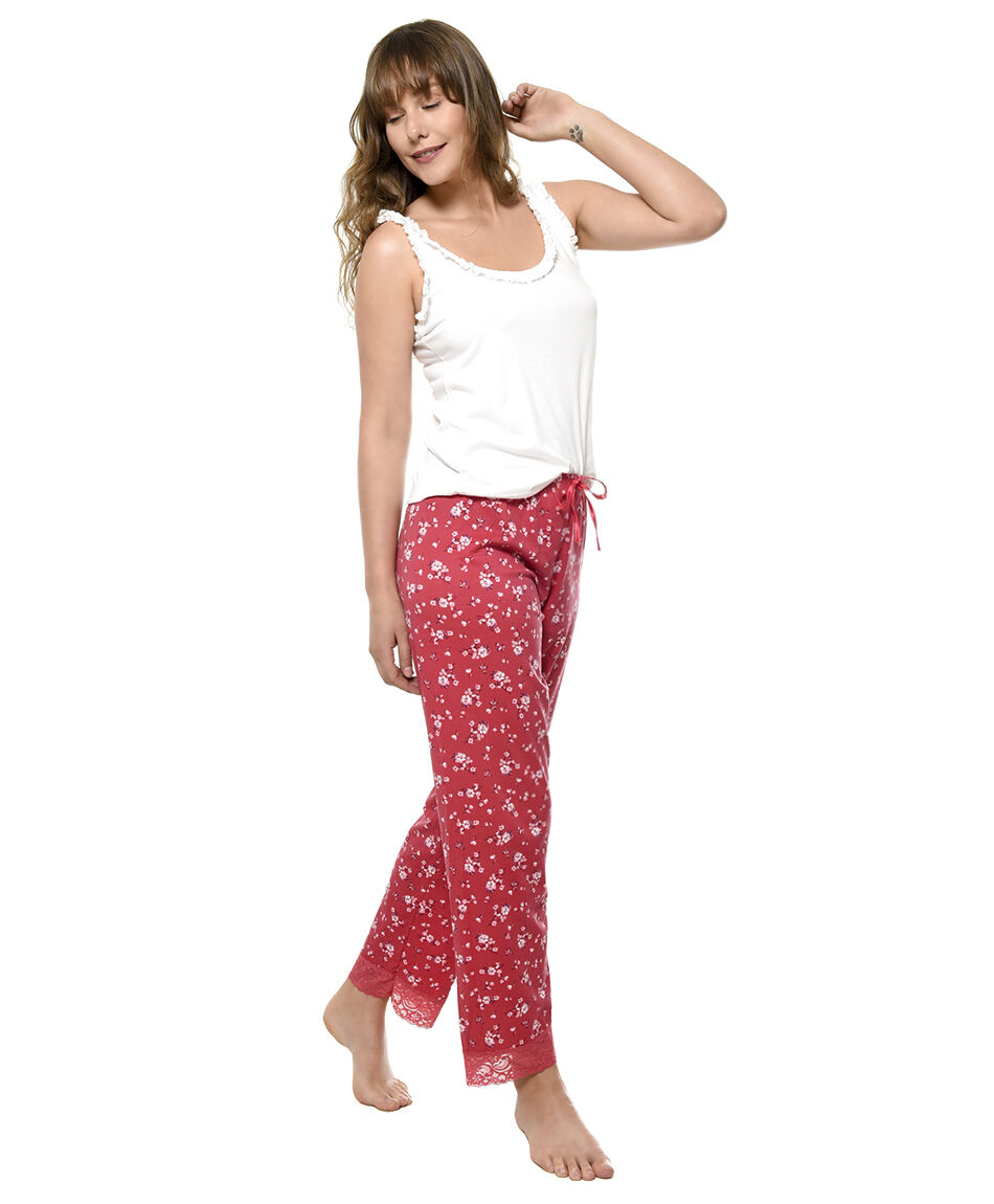 Pijama floral pabilo
