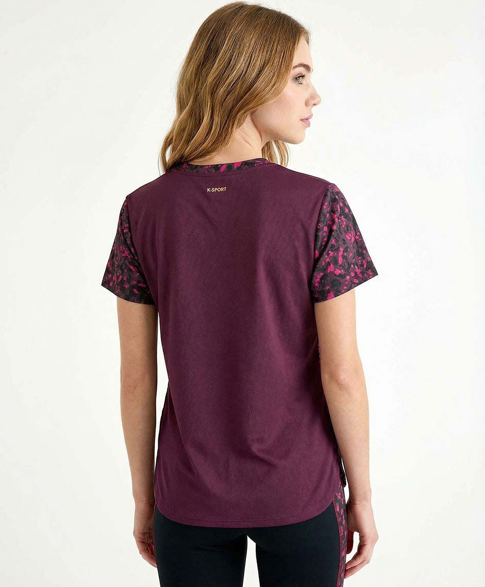 Polera deportiva mujer run pink