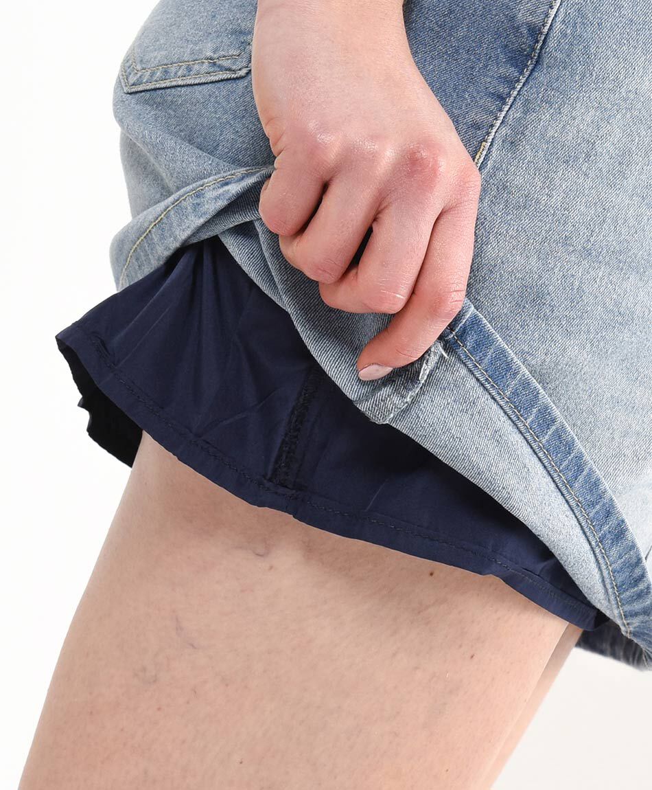 Mini falda mujer detalle bordado