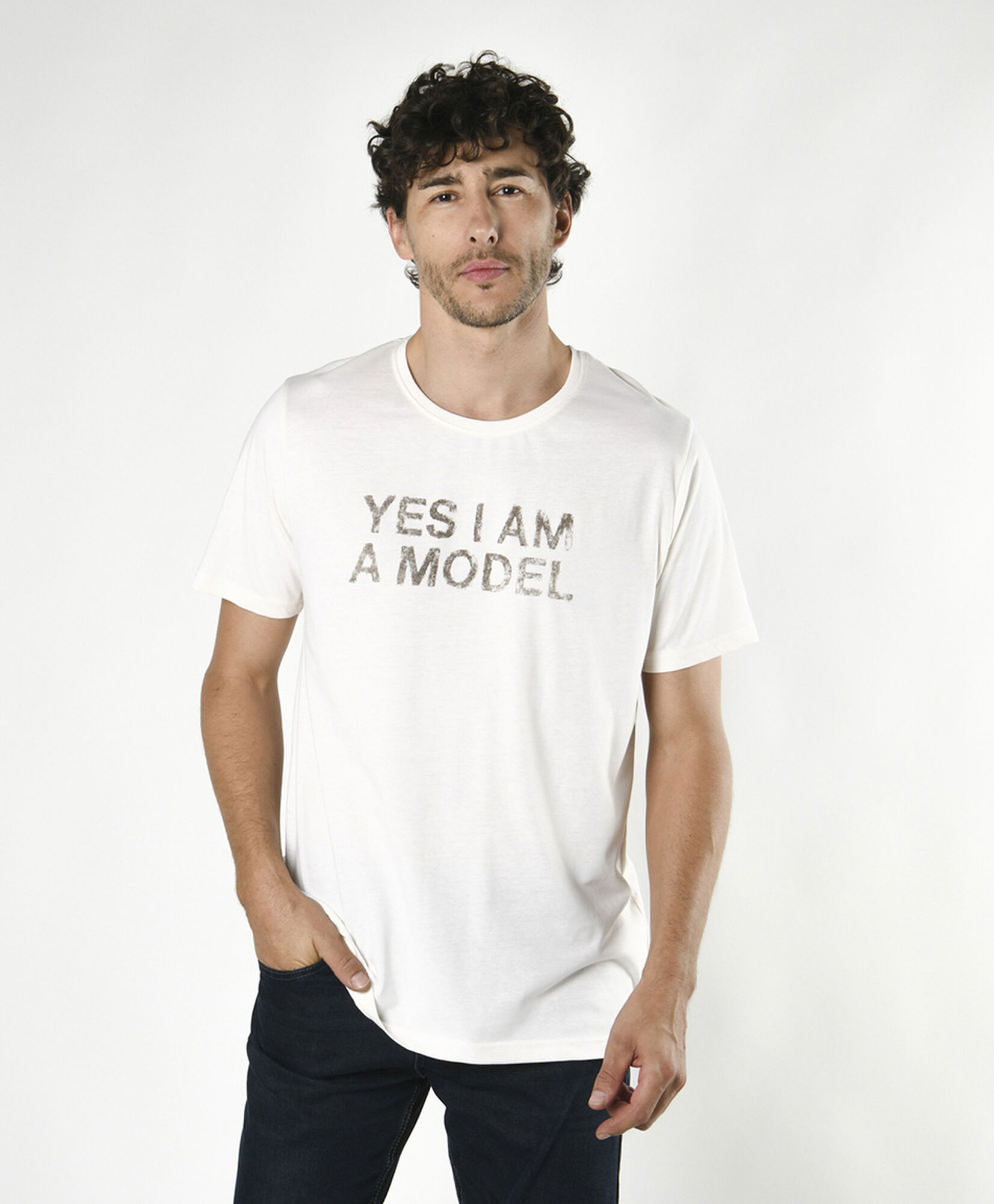 Polera hombre frase model Polera hombre frase model