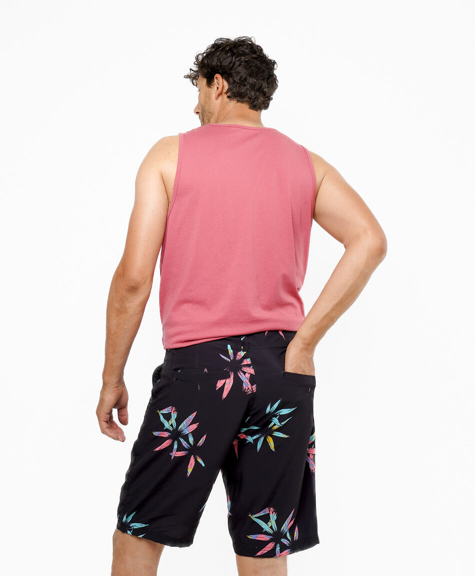 Short hombre surf flower