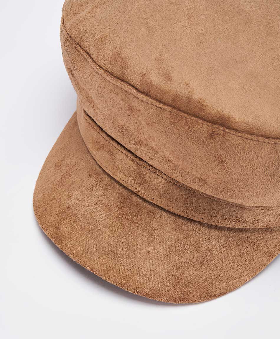 Boina mujer dise&ntilde;o cotel&eacute; caf&eacute;