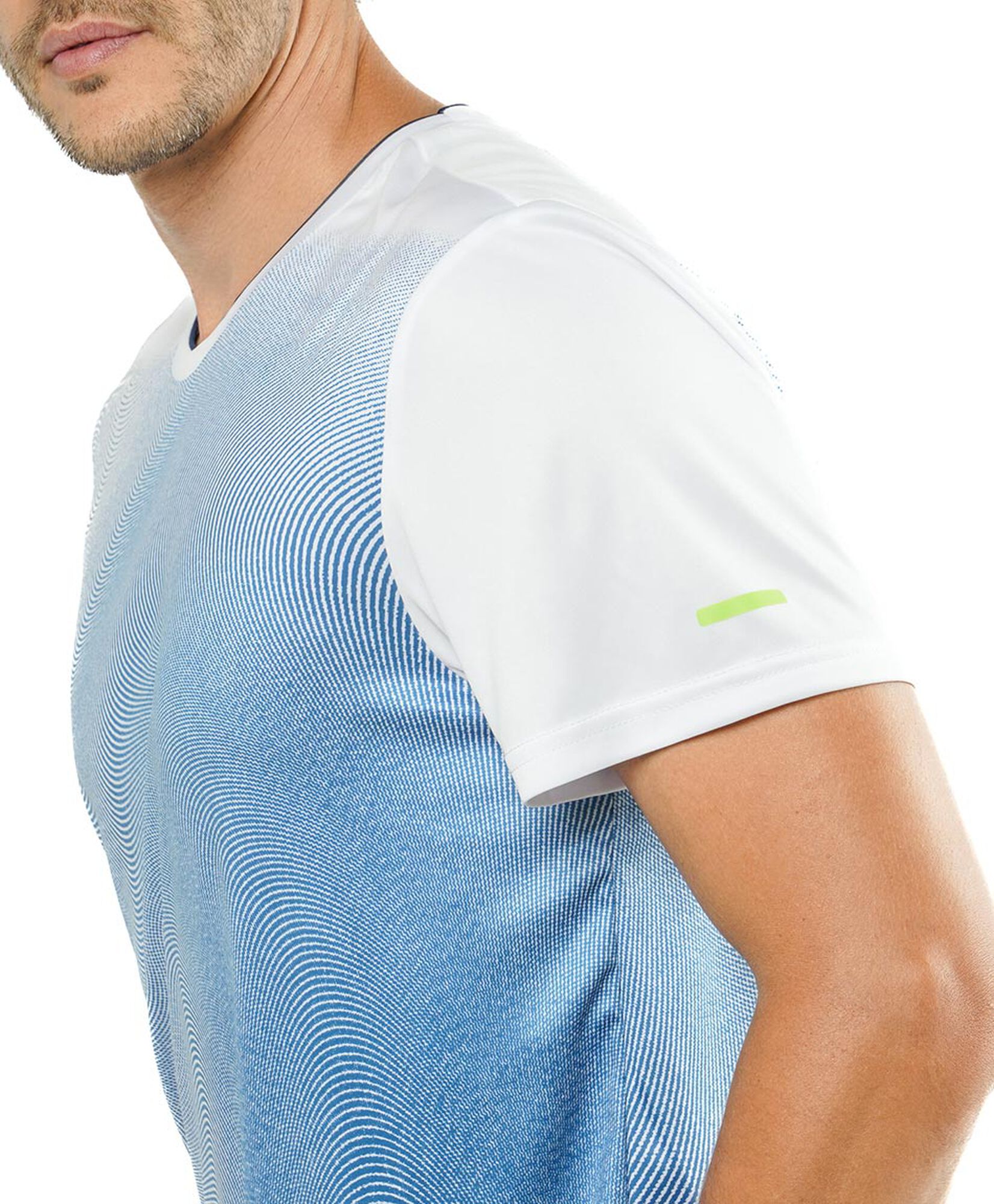 Polera deportiva hombre ondas bicolor Polera deportiva hombre ondas bicolor