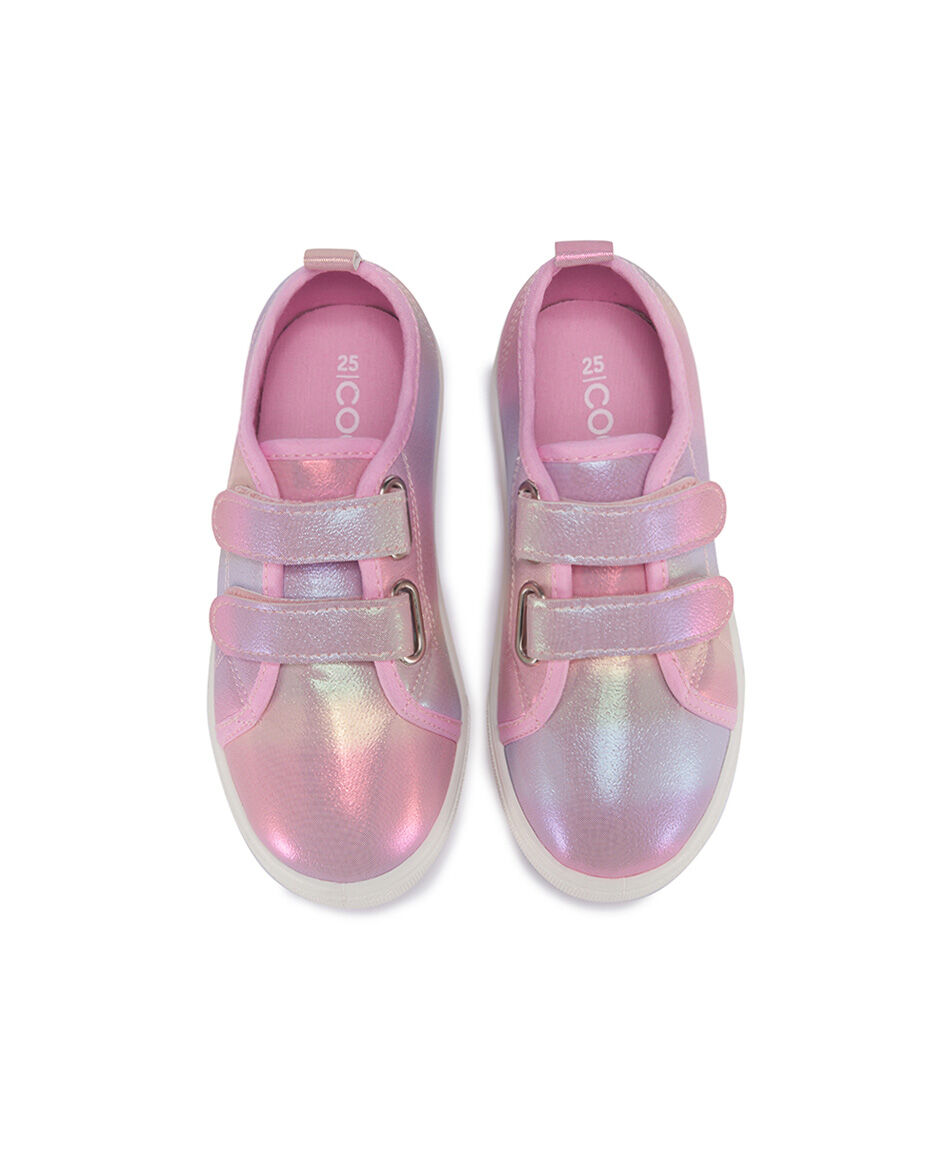 Zapatilla infantil (20 a 27) glitter velcro