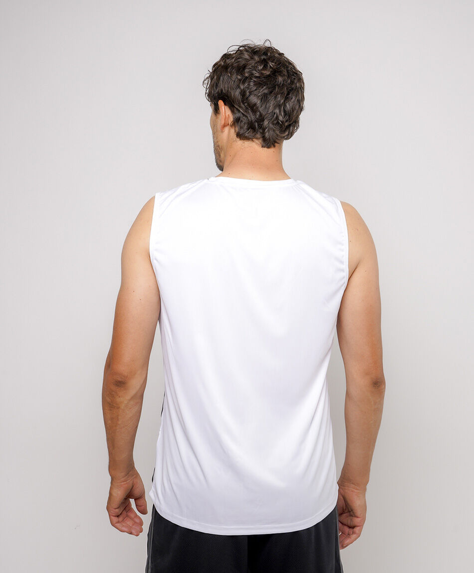 Polera deportiva hombre classic white