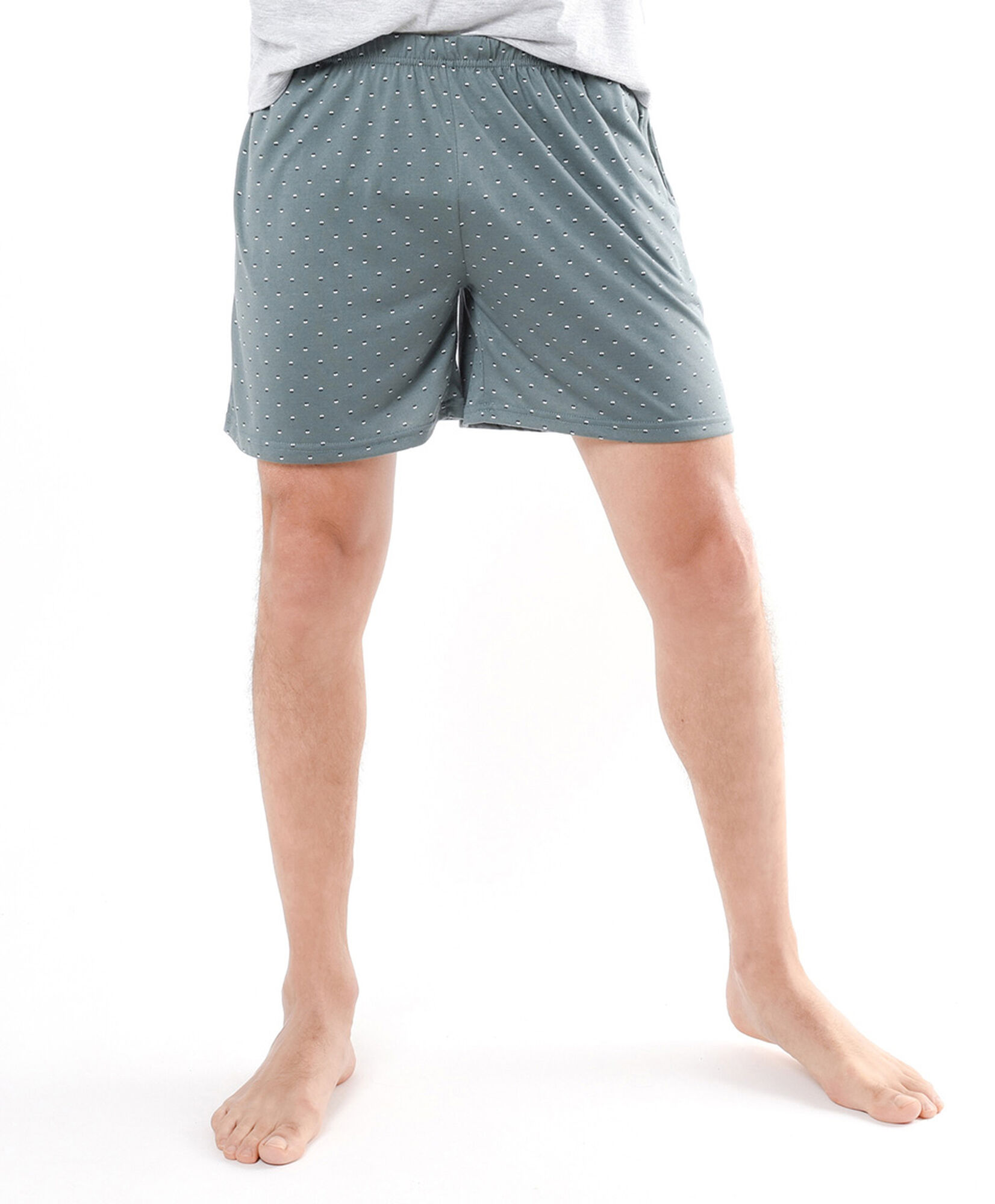 Pijama hombre verde puntitos Pijama hombre verde puntitos