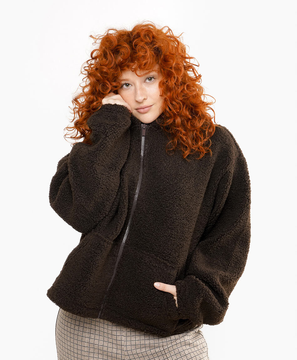 Polar mujer hevy capuchon caf&eacute;