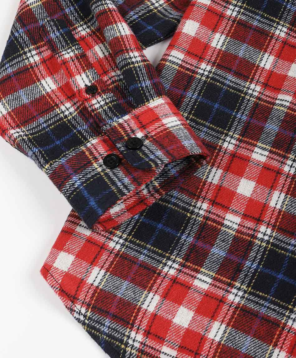 Camisa hombre roja franela