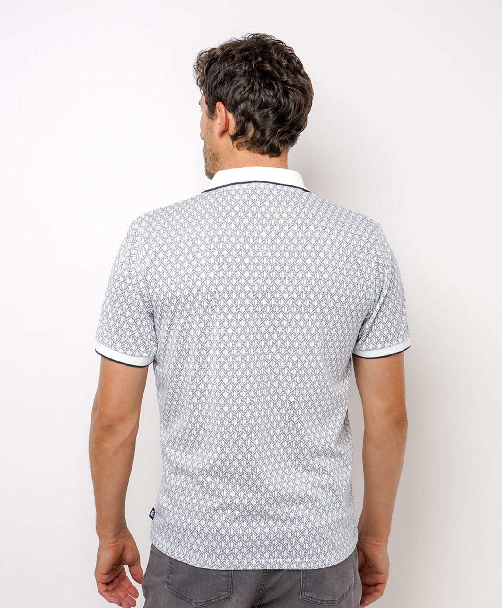 Polera hombre polo bordes mangas Polera hombre polo bordes mangas