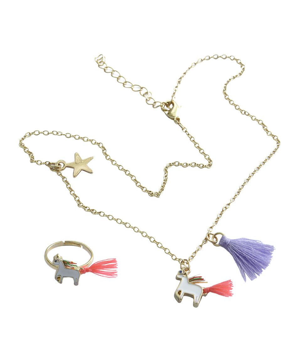 Set collar unicornio