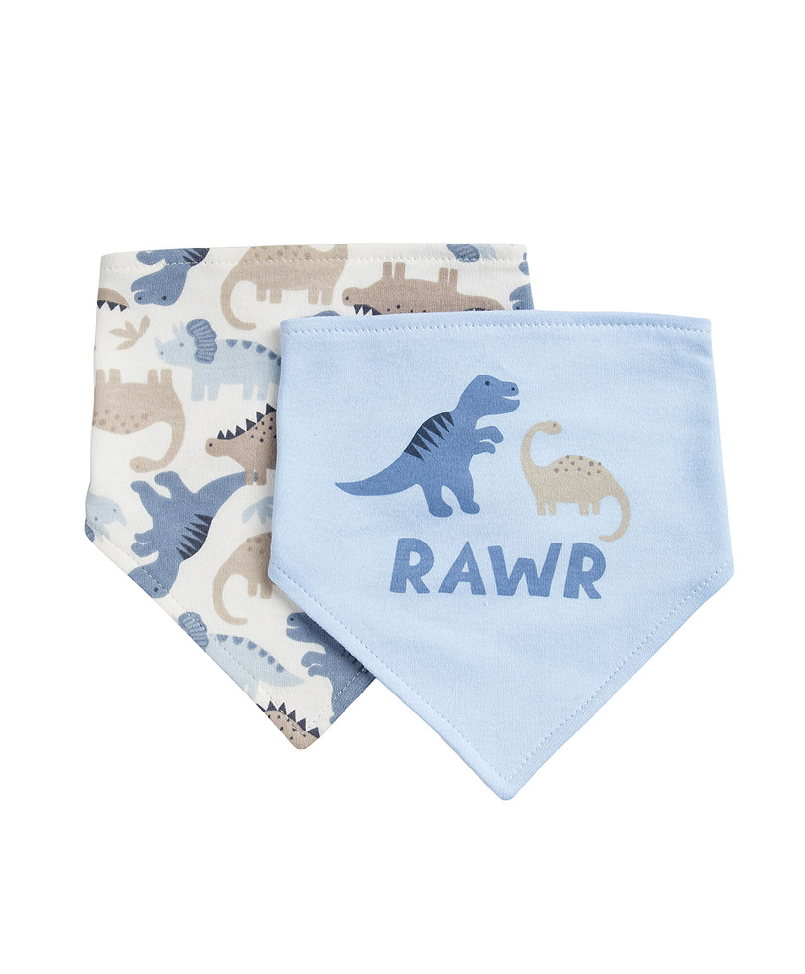 Pack 2 baberos bebé bandana dinosaurios Pack 2 baberos bebé bandana dinosaurios