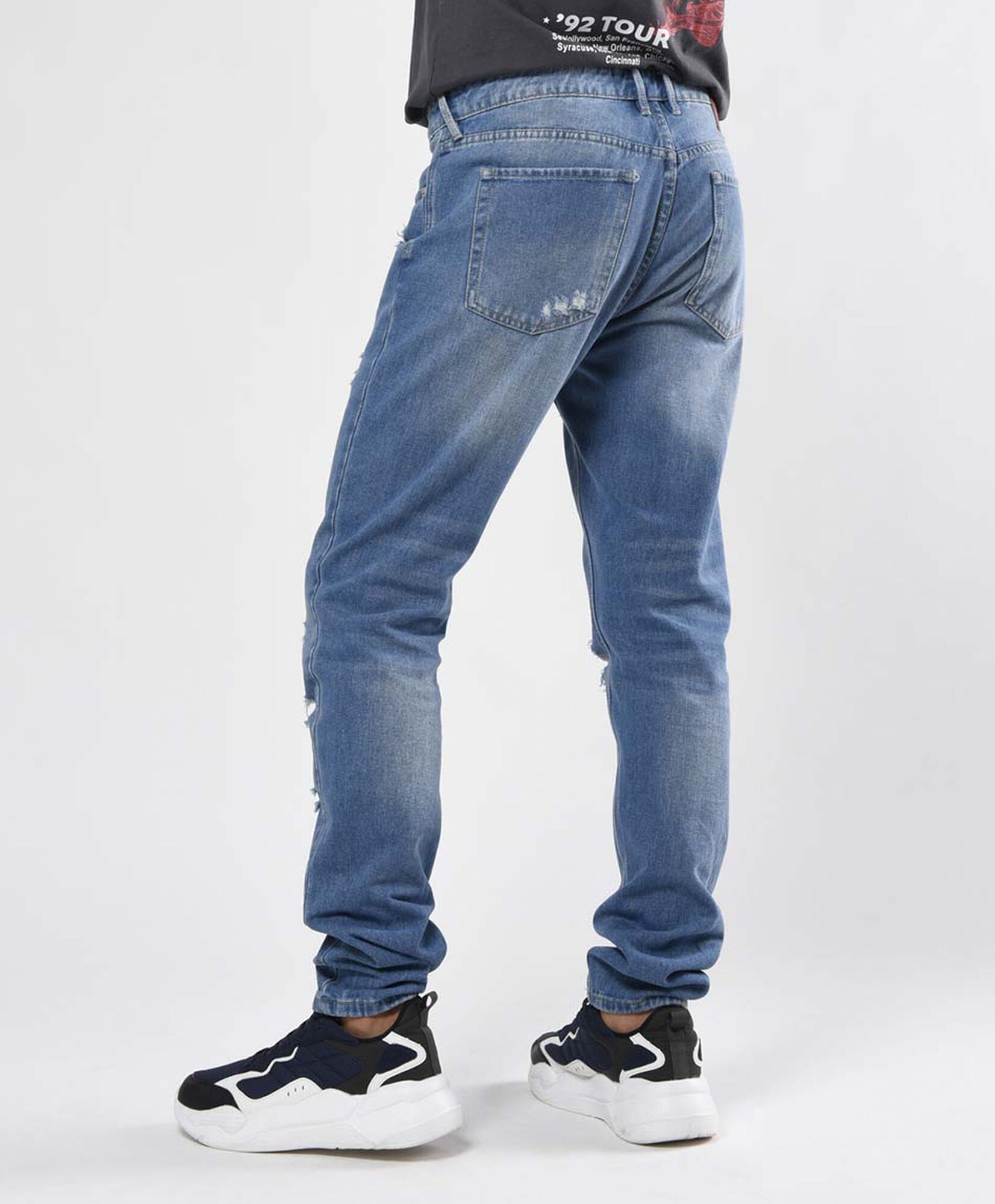 Jeans hombre rasgados slim fit Jeans hombre rasgados slim fit