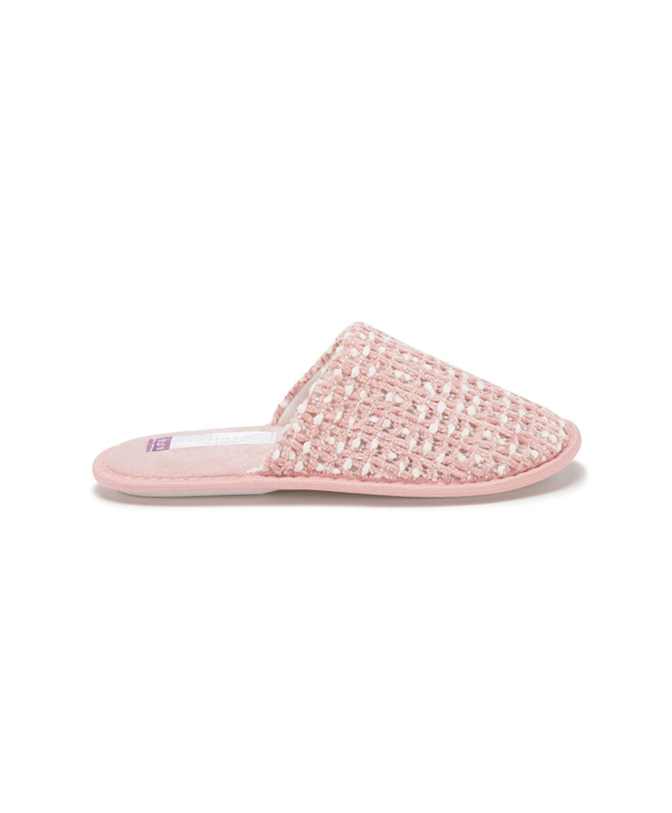 Pantufla mujer jaspeada chenille