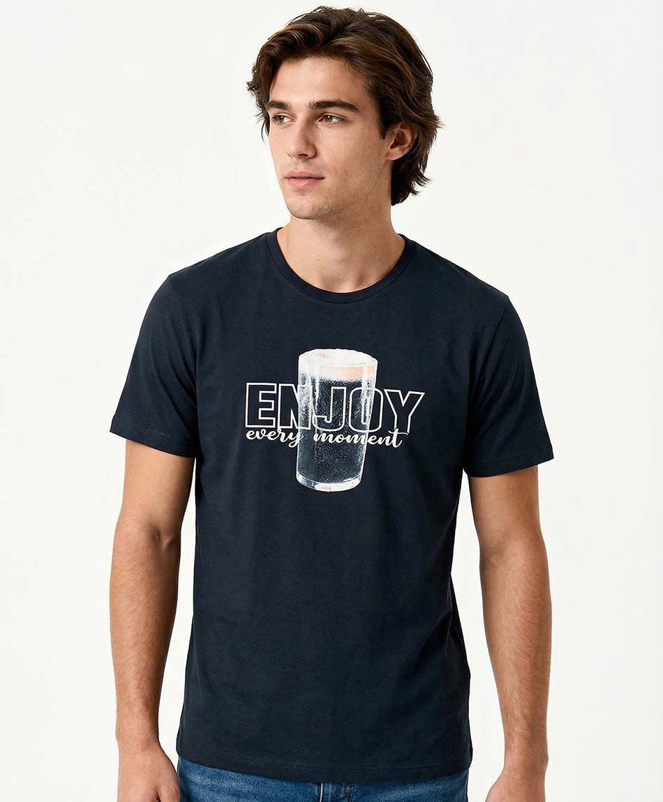 Polera hombre enjoy blue