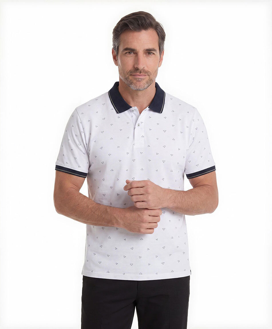 Polera hombre polo tri&aacute;ngulos