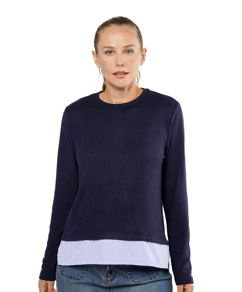 Polera mujer doble basta l&iacute;neas