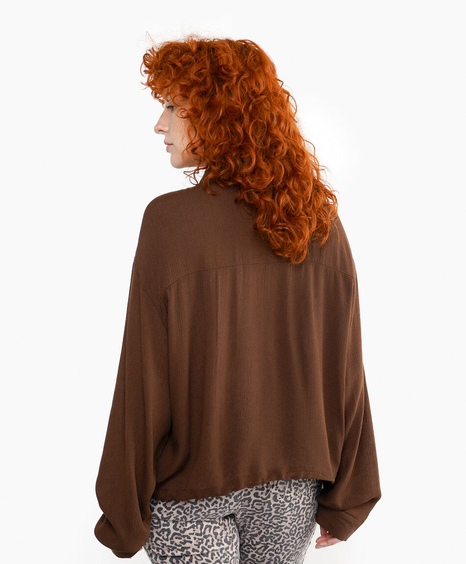 Blusa mujer vintage brown