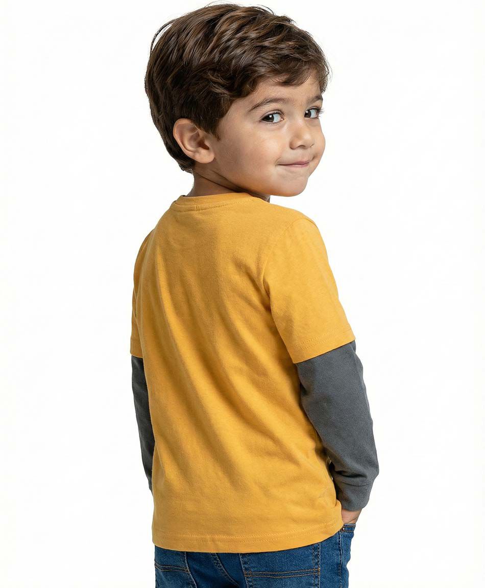 Polera beb&eacute; estampado auto