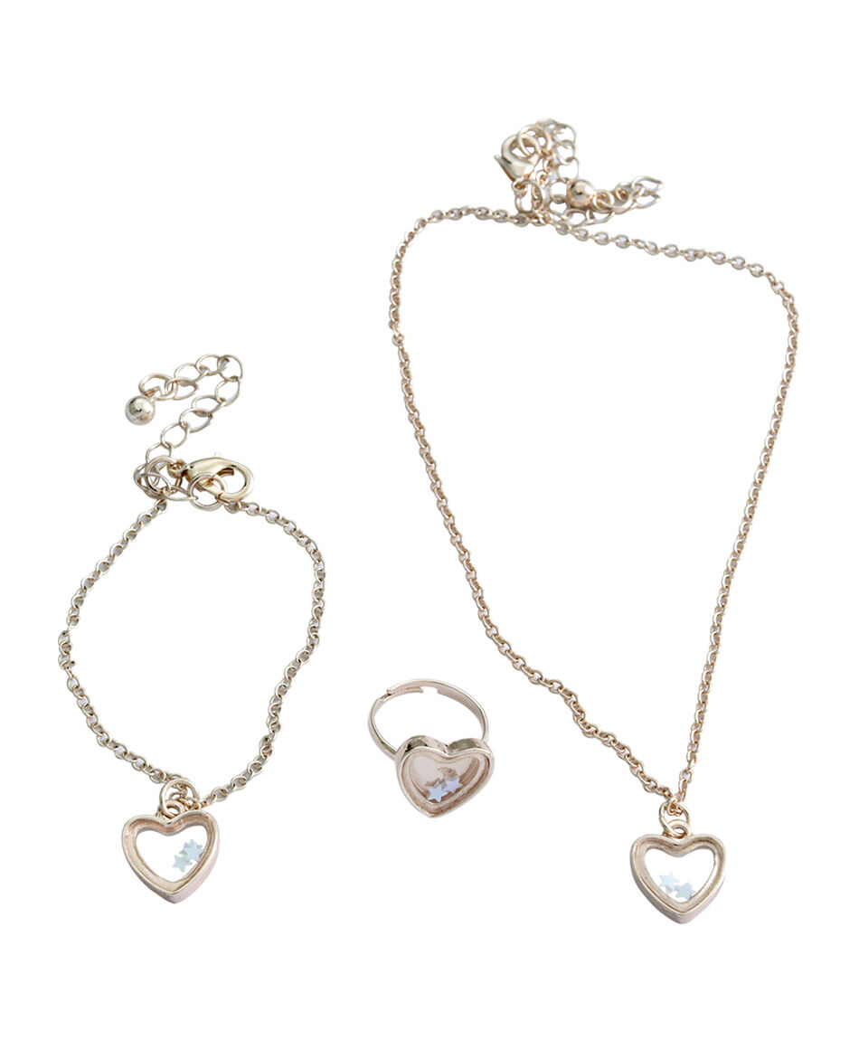 Set collar corazon