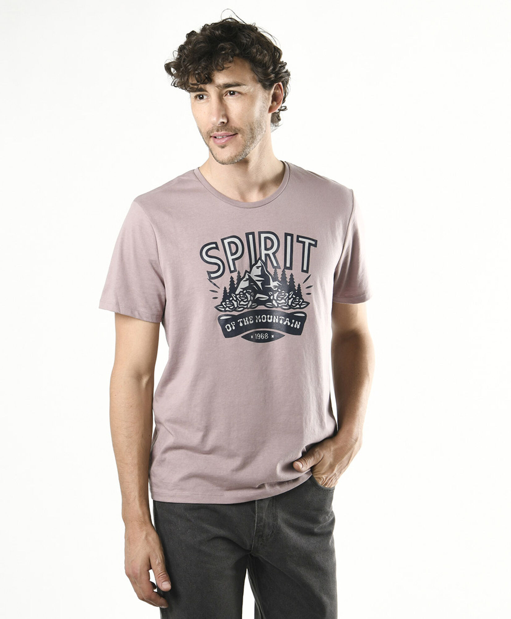 Polera hombre estampada spirit Polera hombre estampada spirit