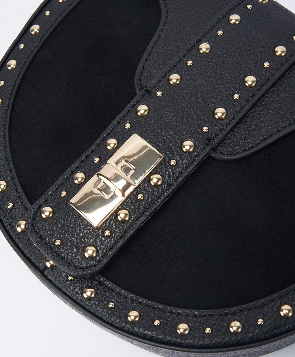 Bandolera mujer tachas doradas