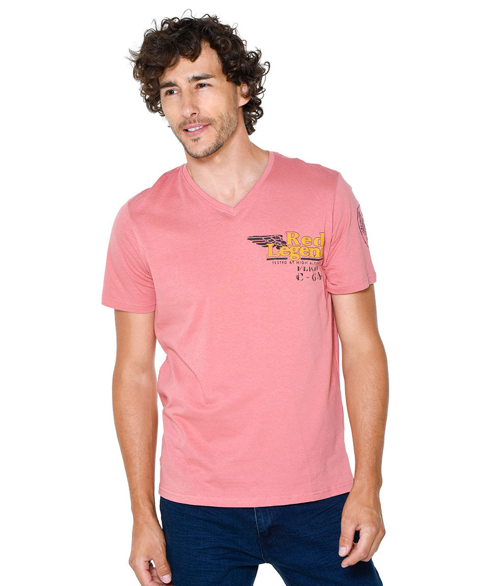 Polera lisa cuello v