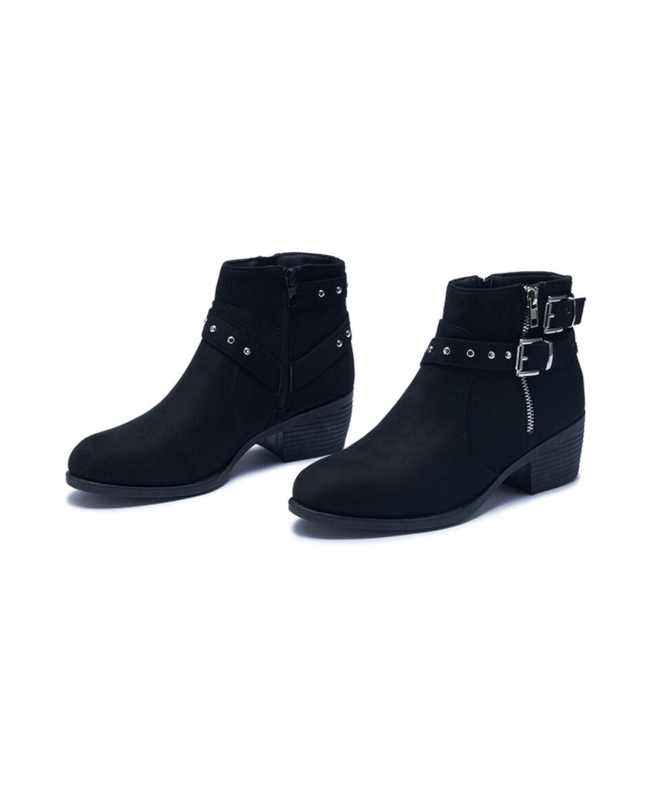 Bot&iacute;n mujer dise&ntilde;o broches hebilla