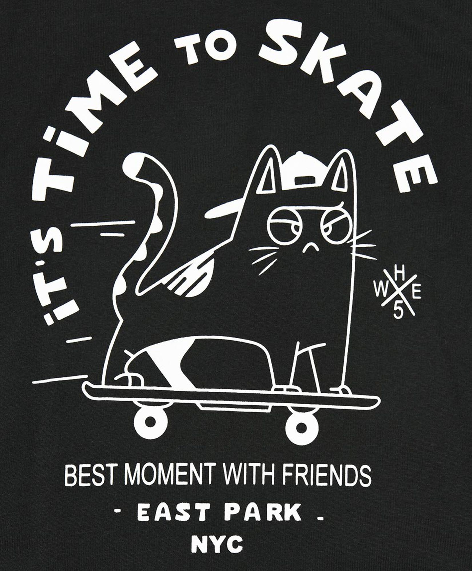 Polera bebé gato en skate Polera bebé gato en skate