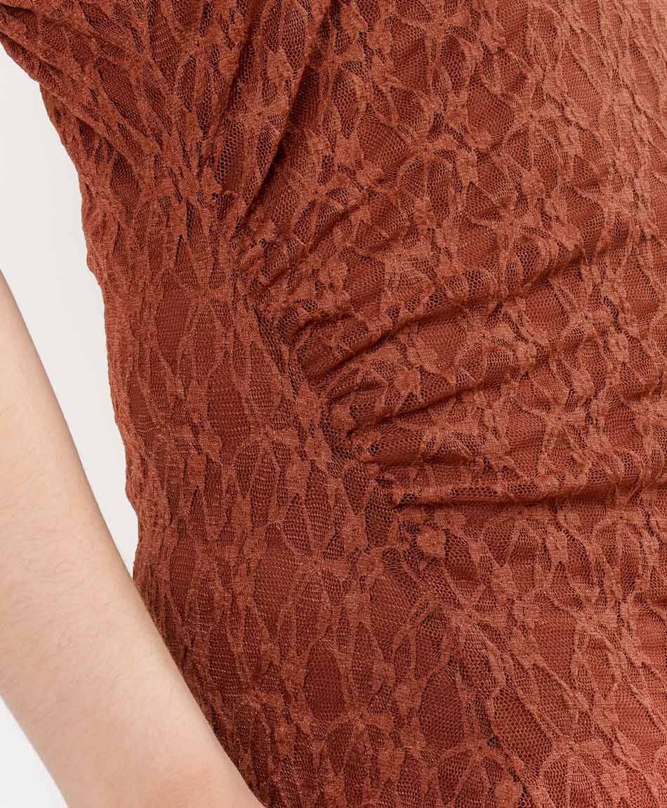 Vestido mujer forrado encaje