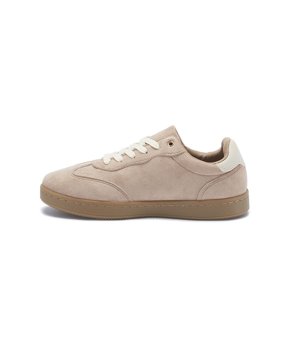Zapatilla mujer vintaje beige