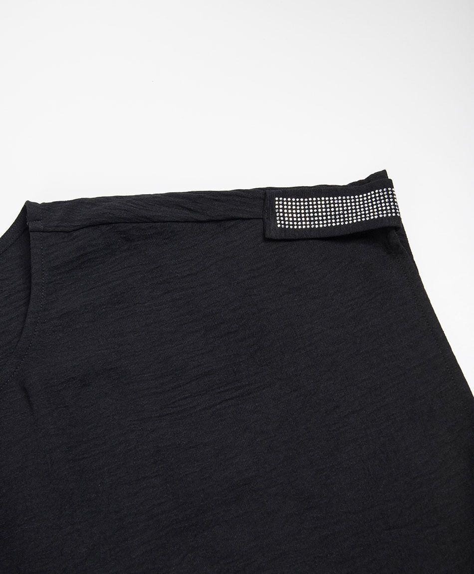 Blusa mujer brillos hombro