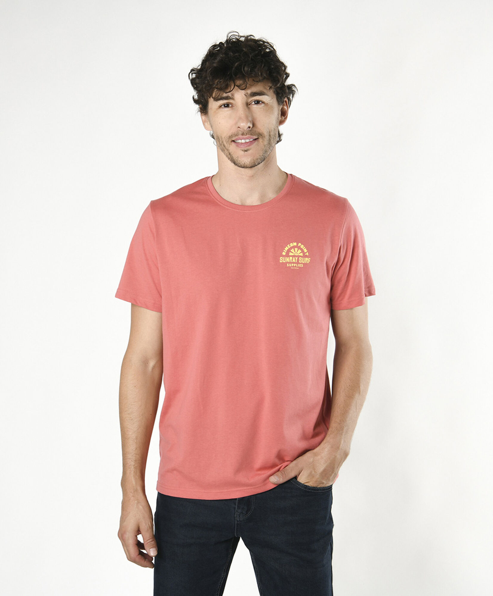 Polera hombre estampado sol Polera hombre estampado sol