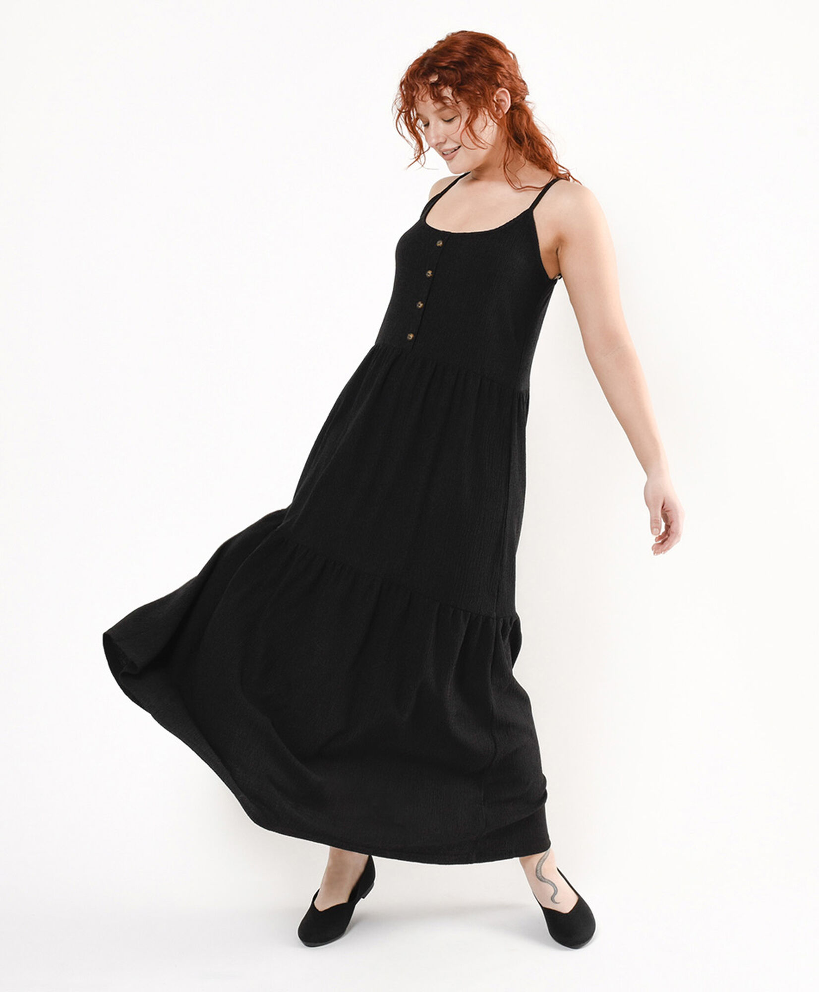 Vestido mujer largo botones Vestido mujer largo botones