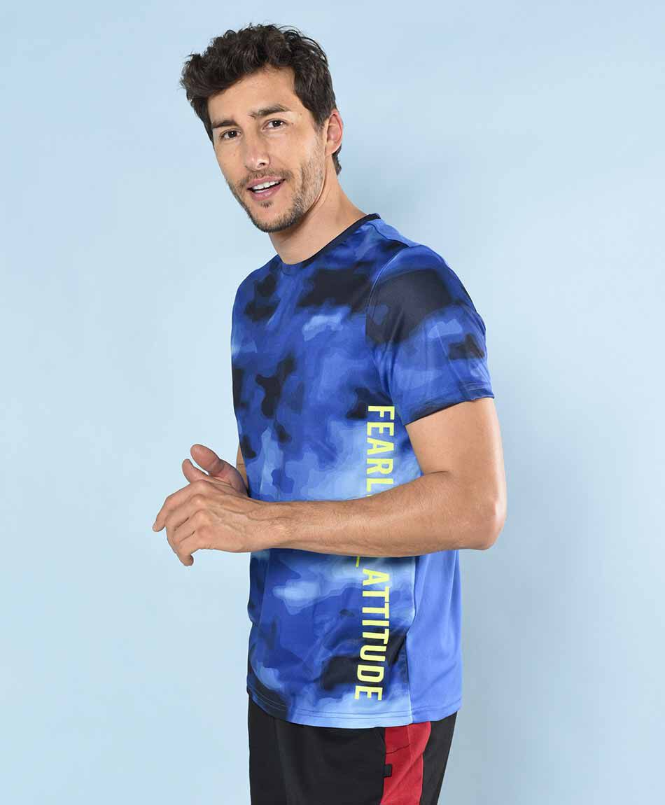 Polera deportiva manga corta cuello redondo