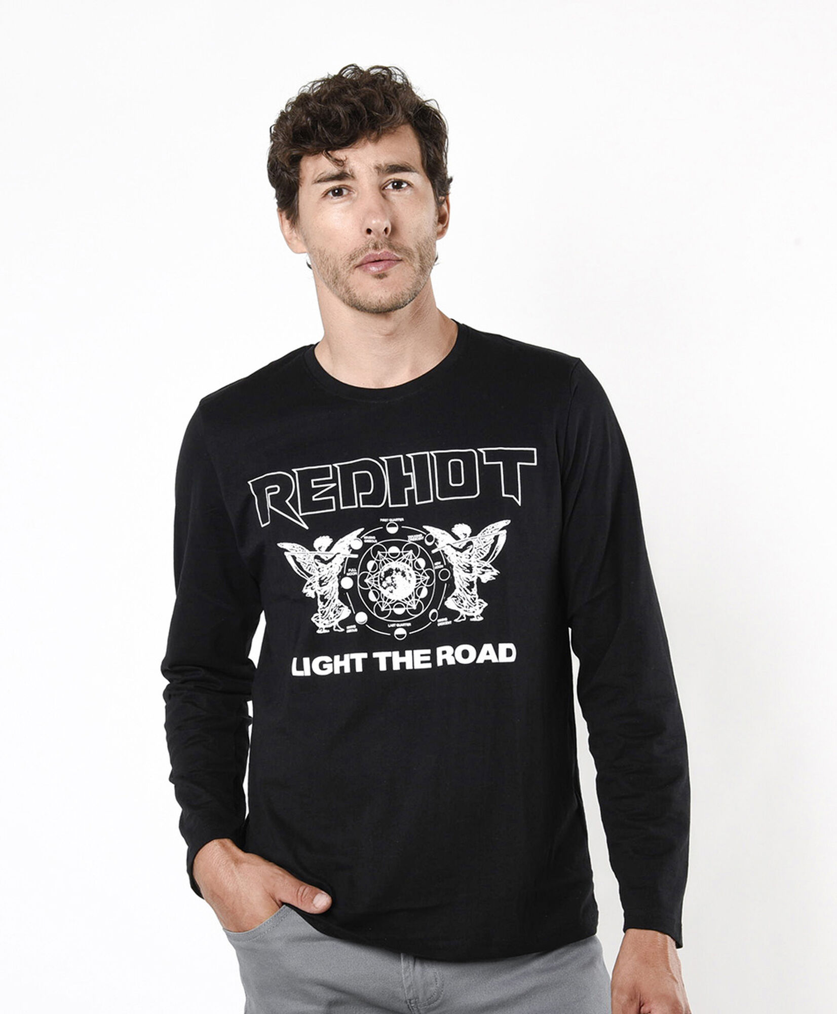 Polera hombre estampado ángeles Polera hombre estampado ángeles