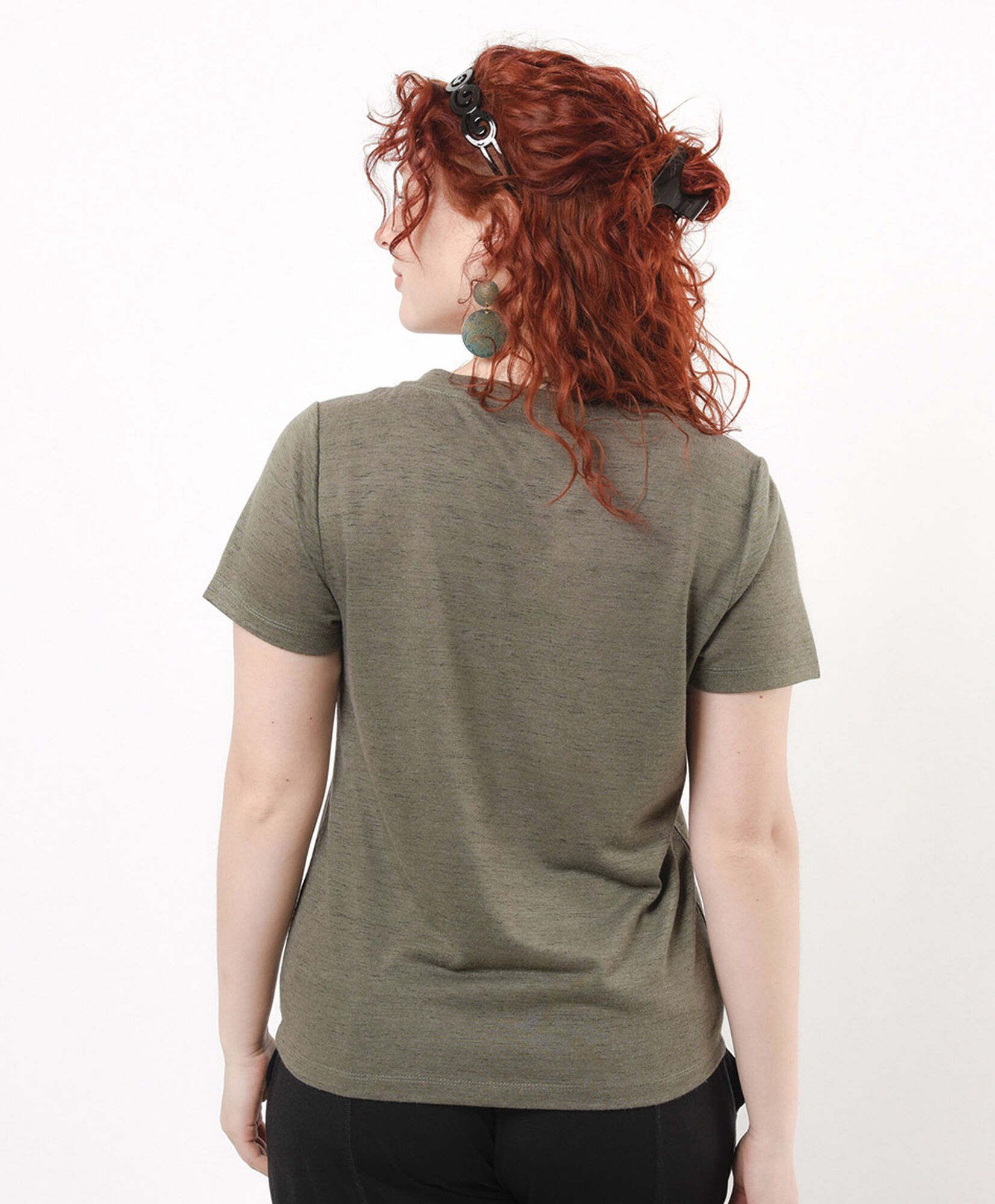 Polera mujer jaspeada lino Polera mujer jaspeada lino