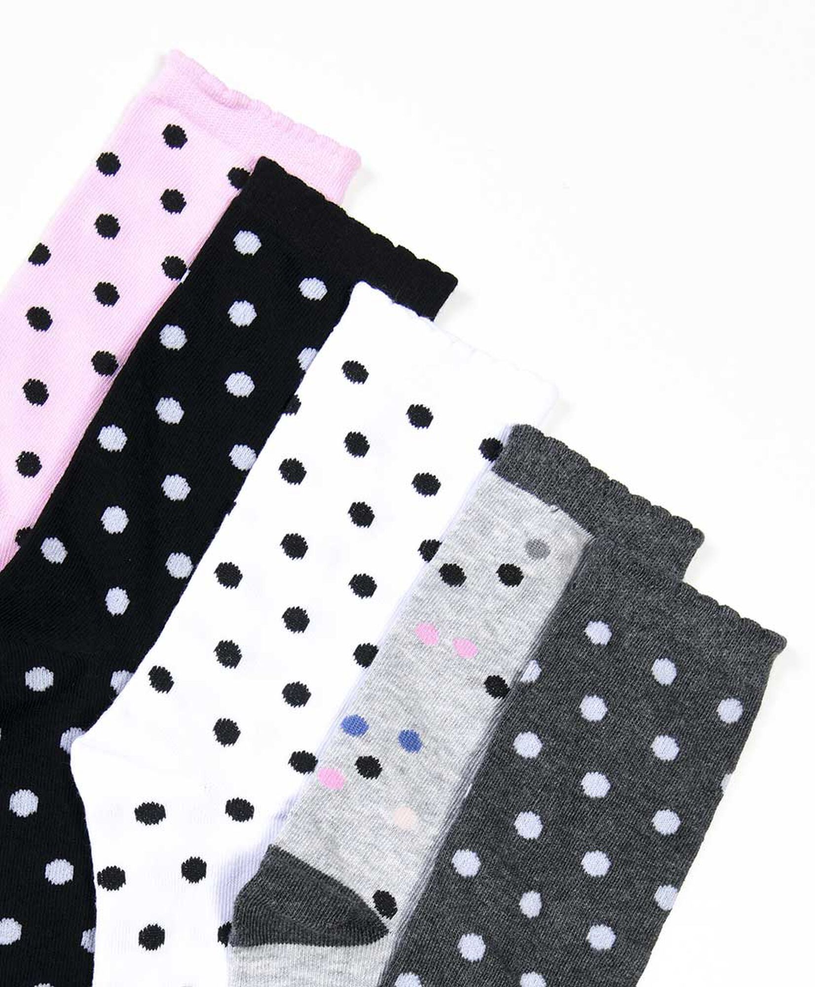 Pack 5 calcetines mujer largos puntos Pack 5 calcetines mujer largos puntos
