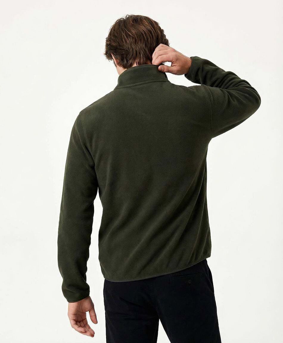 Poler&oacute;n hombre polar con botones