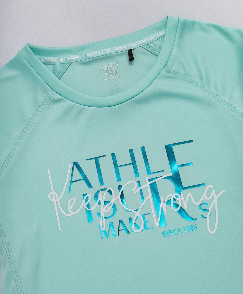 Polera deportiva mujer menta