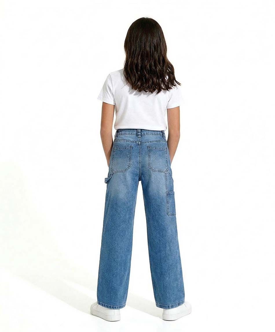 Jeans ni&ntilde;a azul