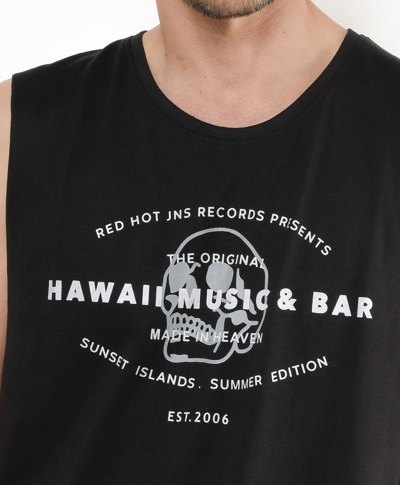 Polera hombre hawaii sin mangas Polera hombre hawaii sin mangas