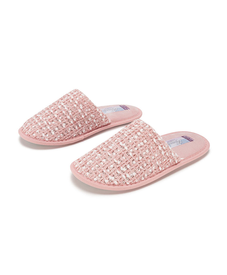 Pantufla mujer jaspeada chenille