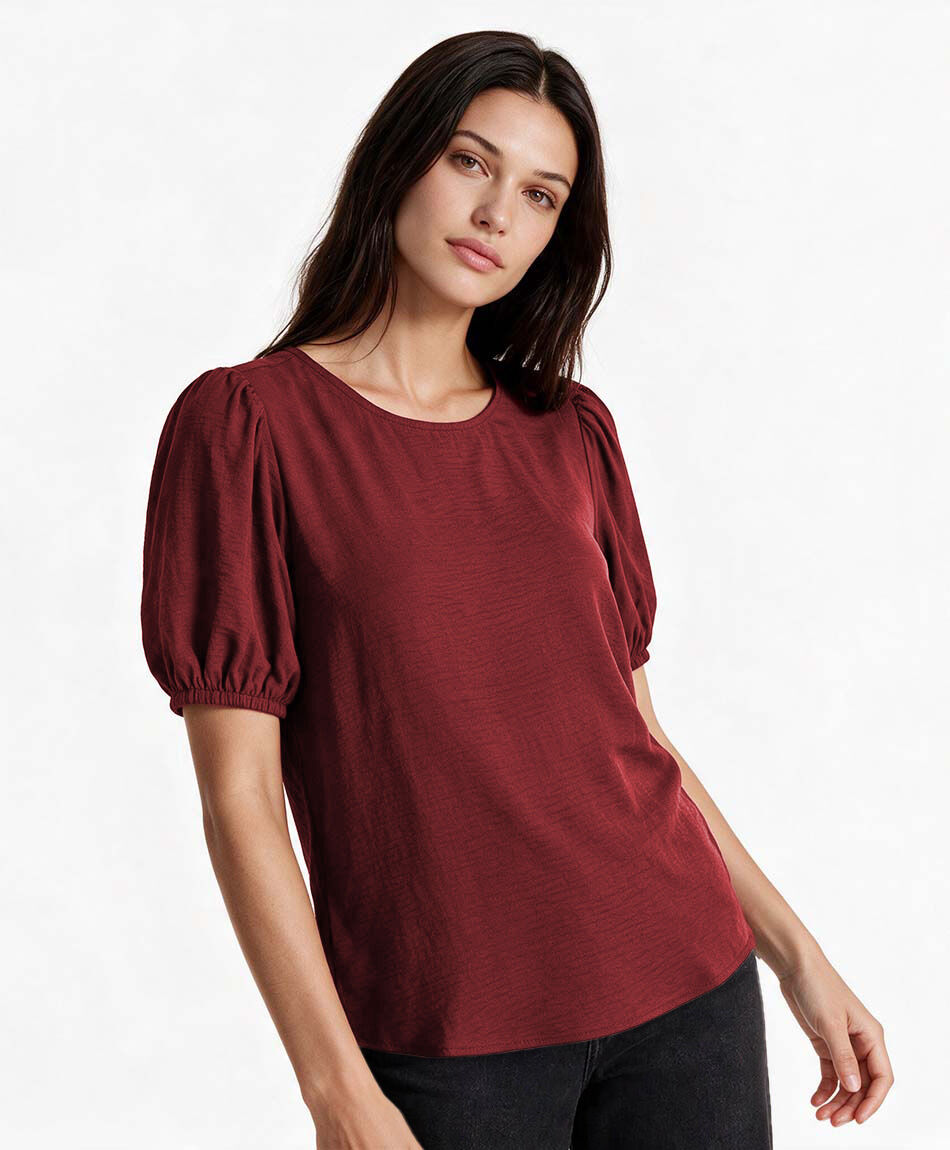 Blusa mujer manga globo