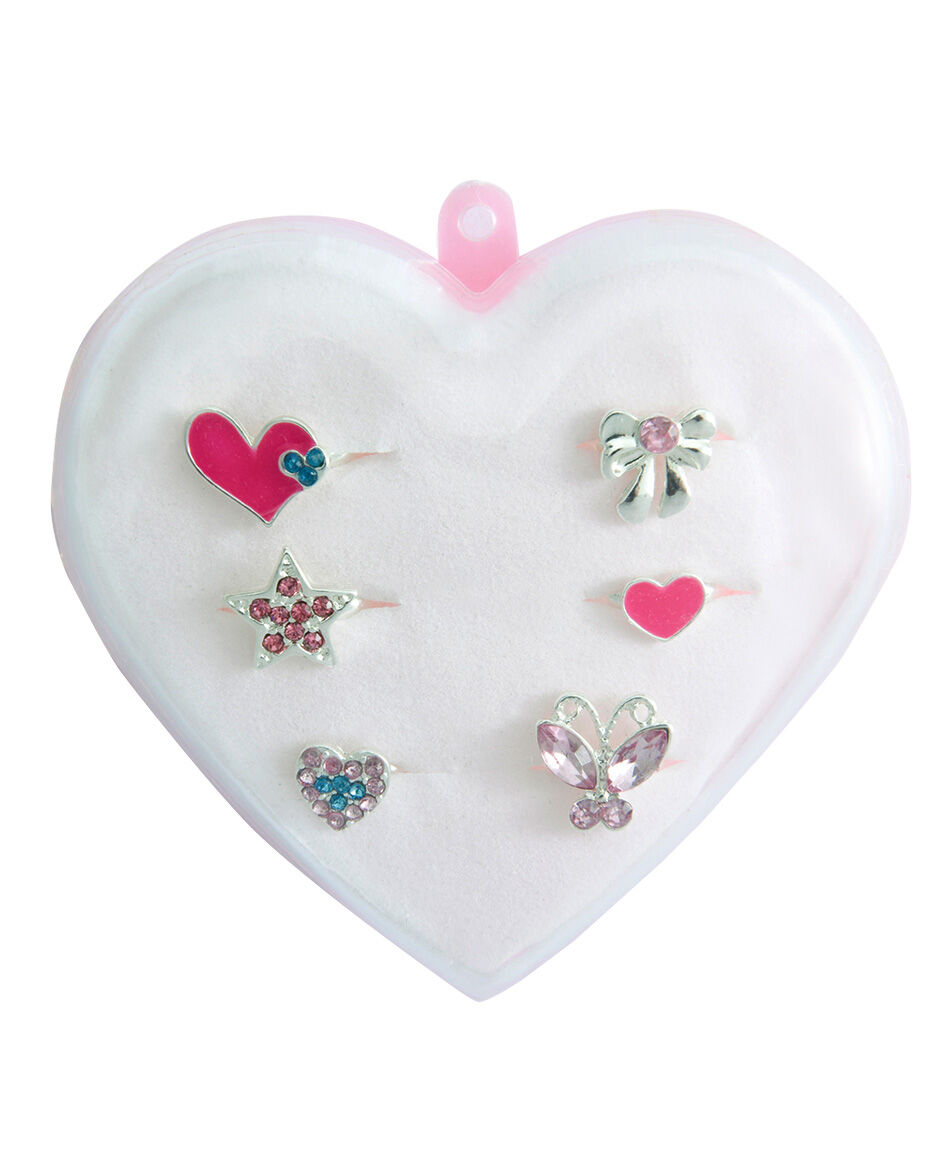 Set anillos corazon