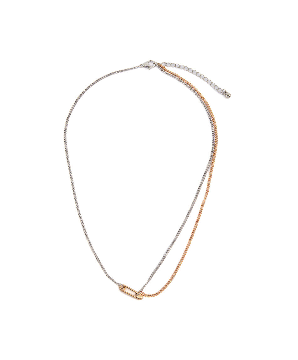 Set collar mujer silver