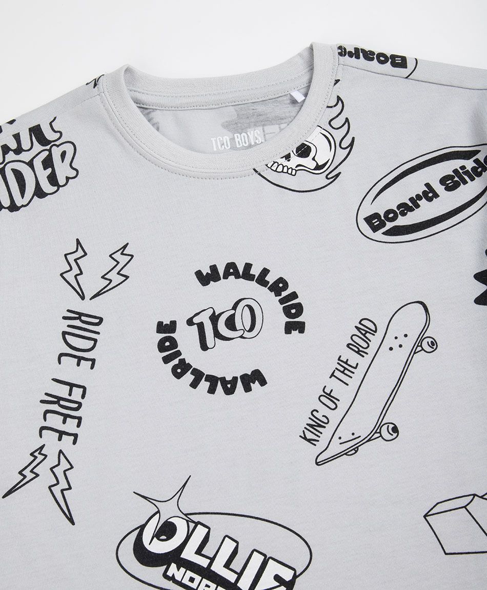 Polera ni&ntilde;o skate ollie