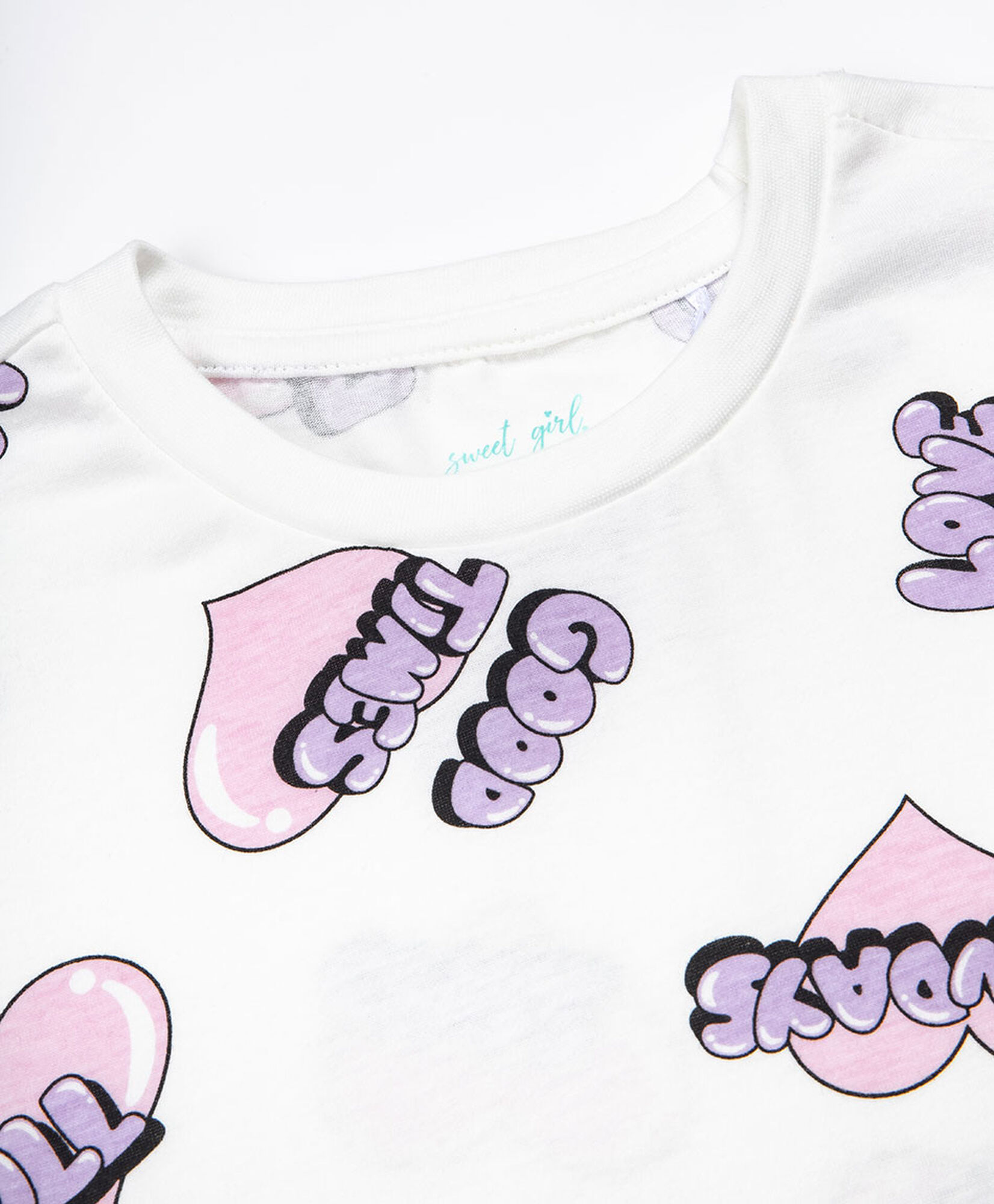 Polera niña corazones Polera niña corazones