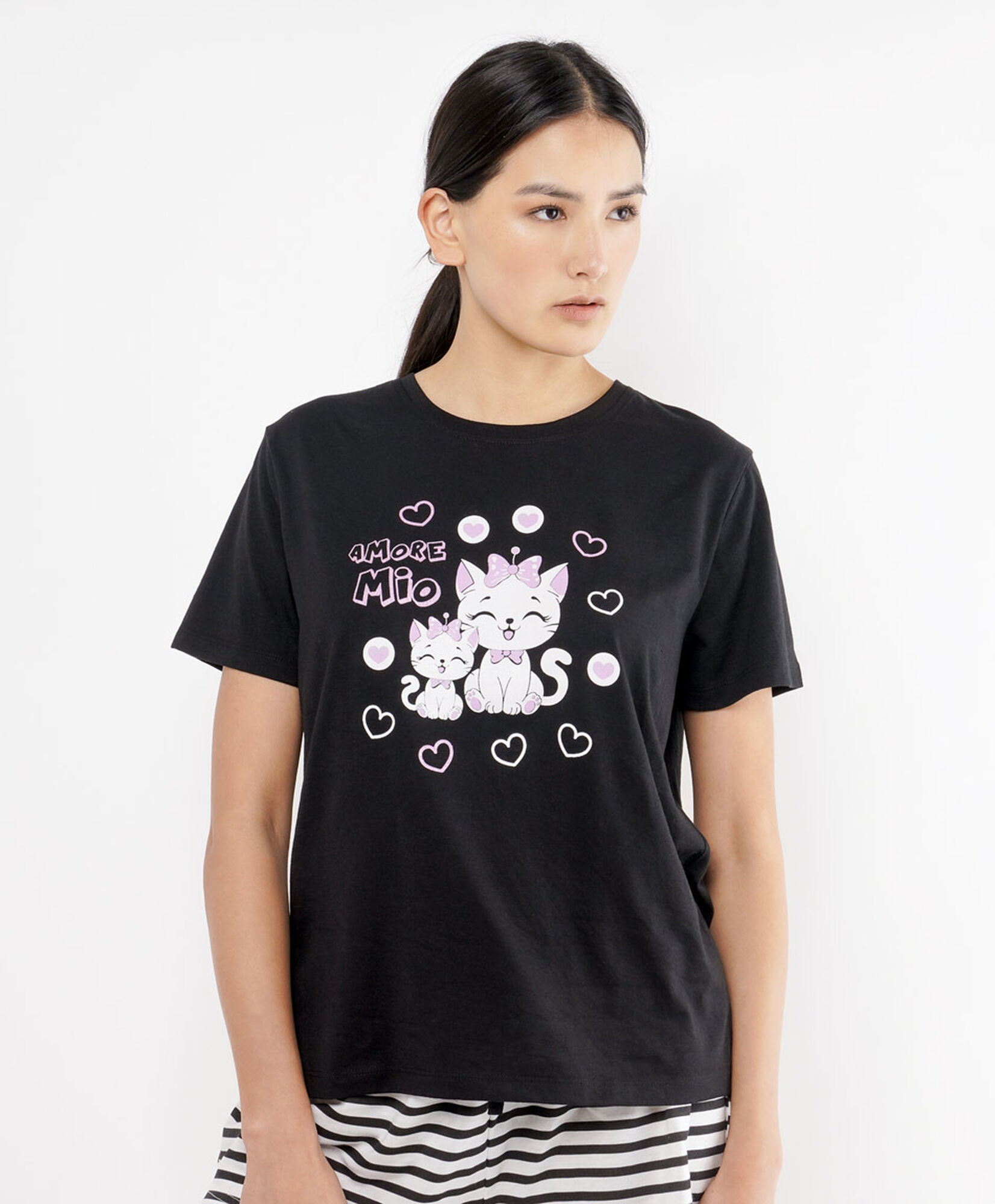 Pijama mujer short gatitos Pijama mujer short gatitos