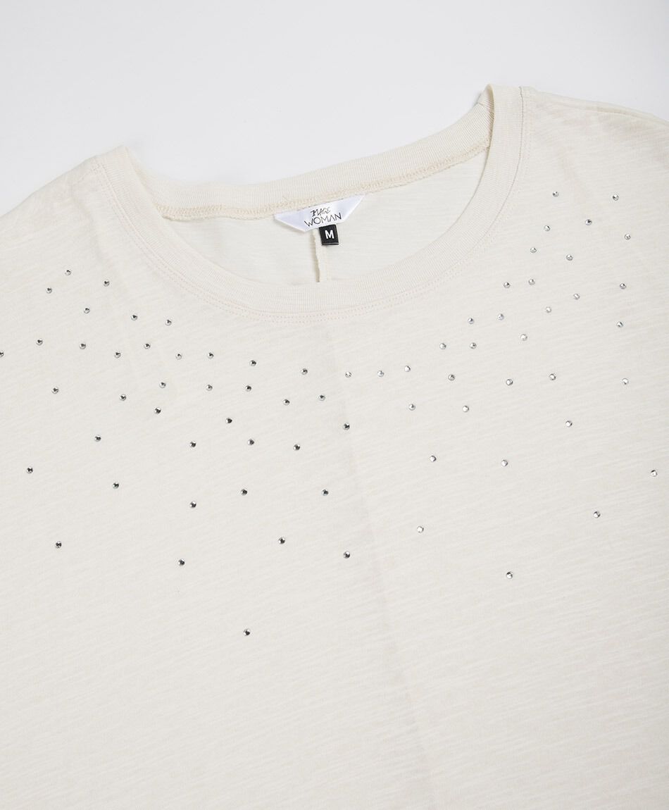 Polera mujer brillos superior
