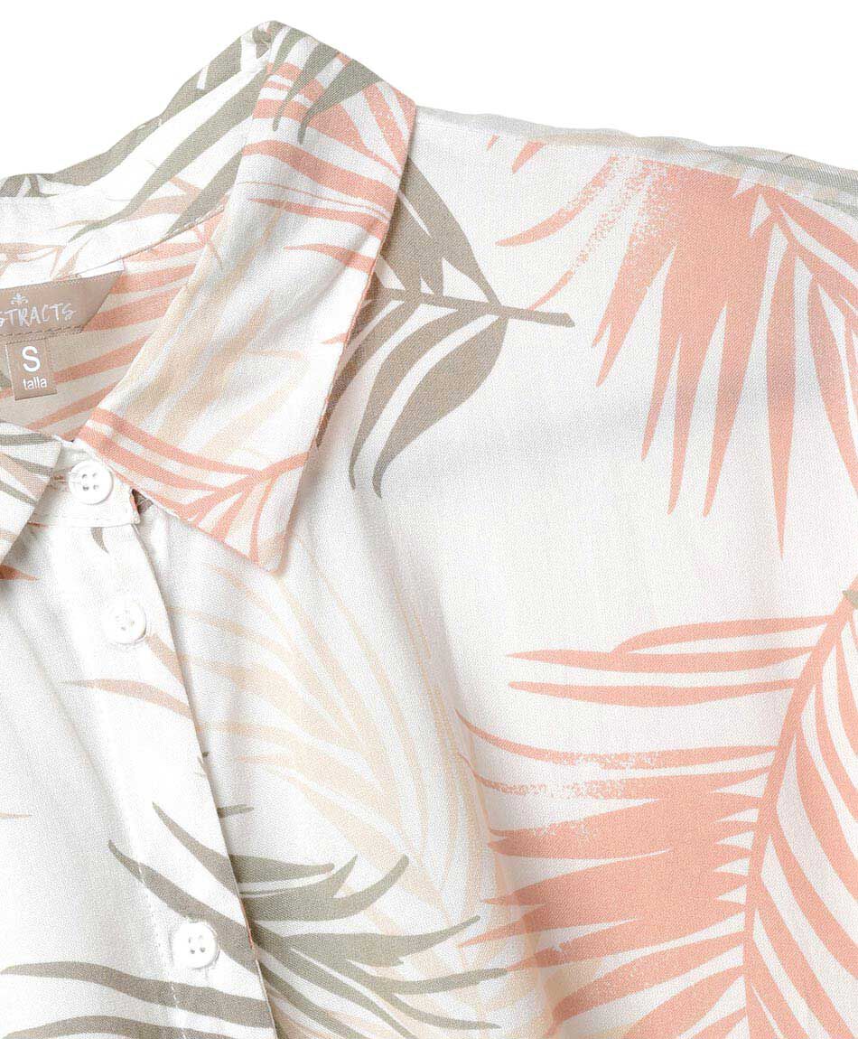 Blusa mujer tropical nudo